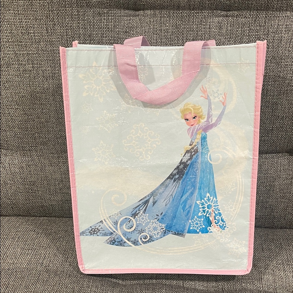 Disney Frozen Elsa Pink and Blue Tote Bag
